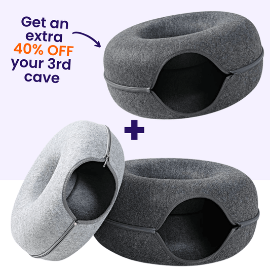 The "Donut" Cat Cave (3 pack)
