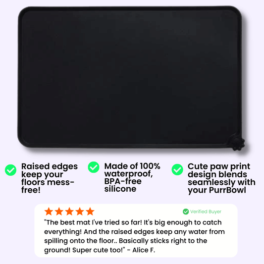 PurrBowl™ Feeding Mat (BOGO: 2 Mats)