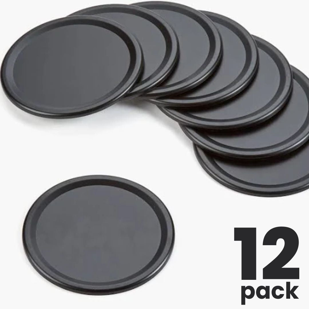 Chalkboard Top Mason Jar Lids (12 pack)