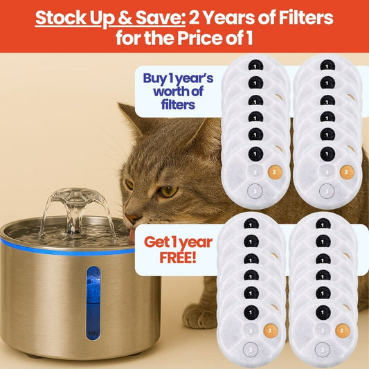 PurrHydration™ Replacement Filters (Buy 1 Year of Filters, Get 1 Year Free!)